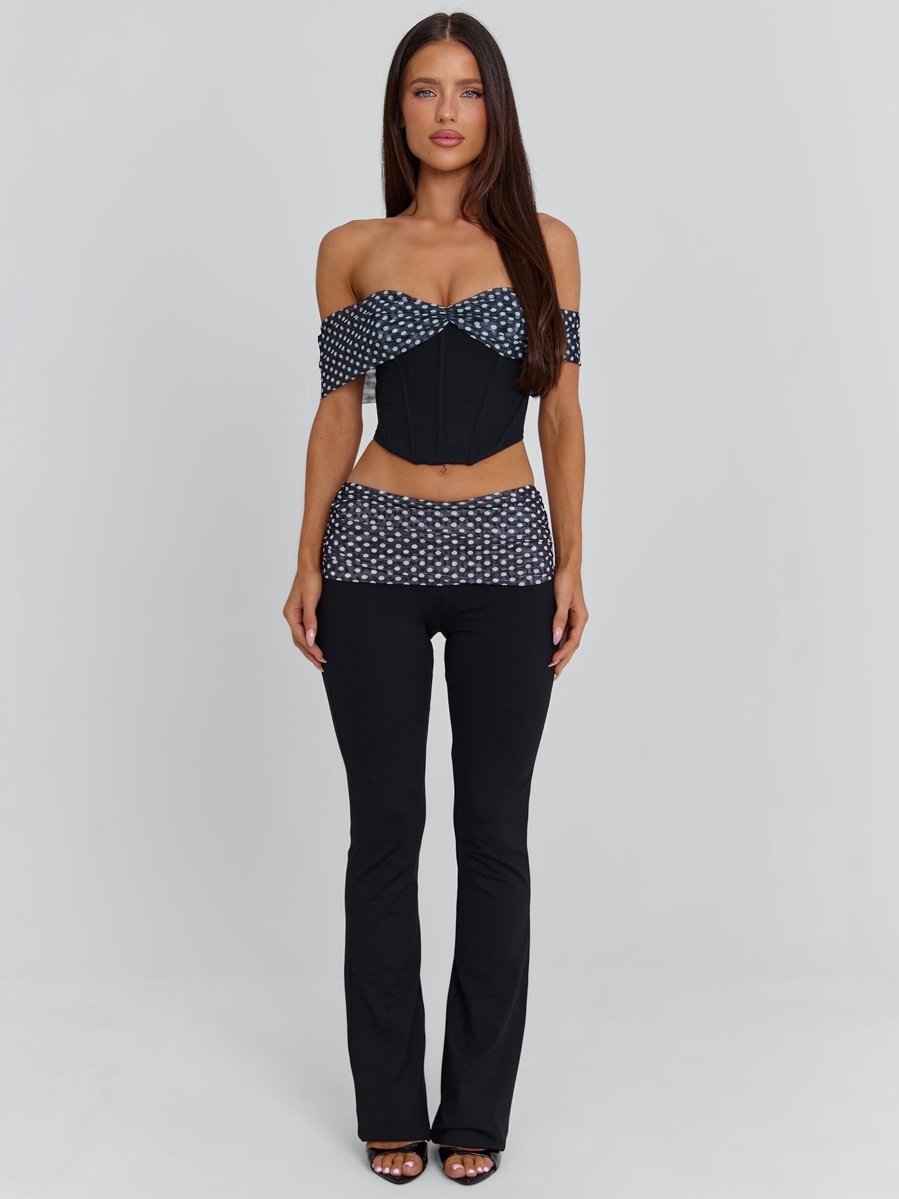 EMIL TOP BLACK POLKA DOT