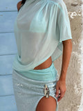 FIZA TOP TEAL