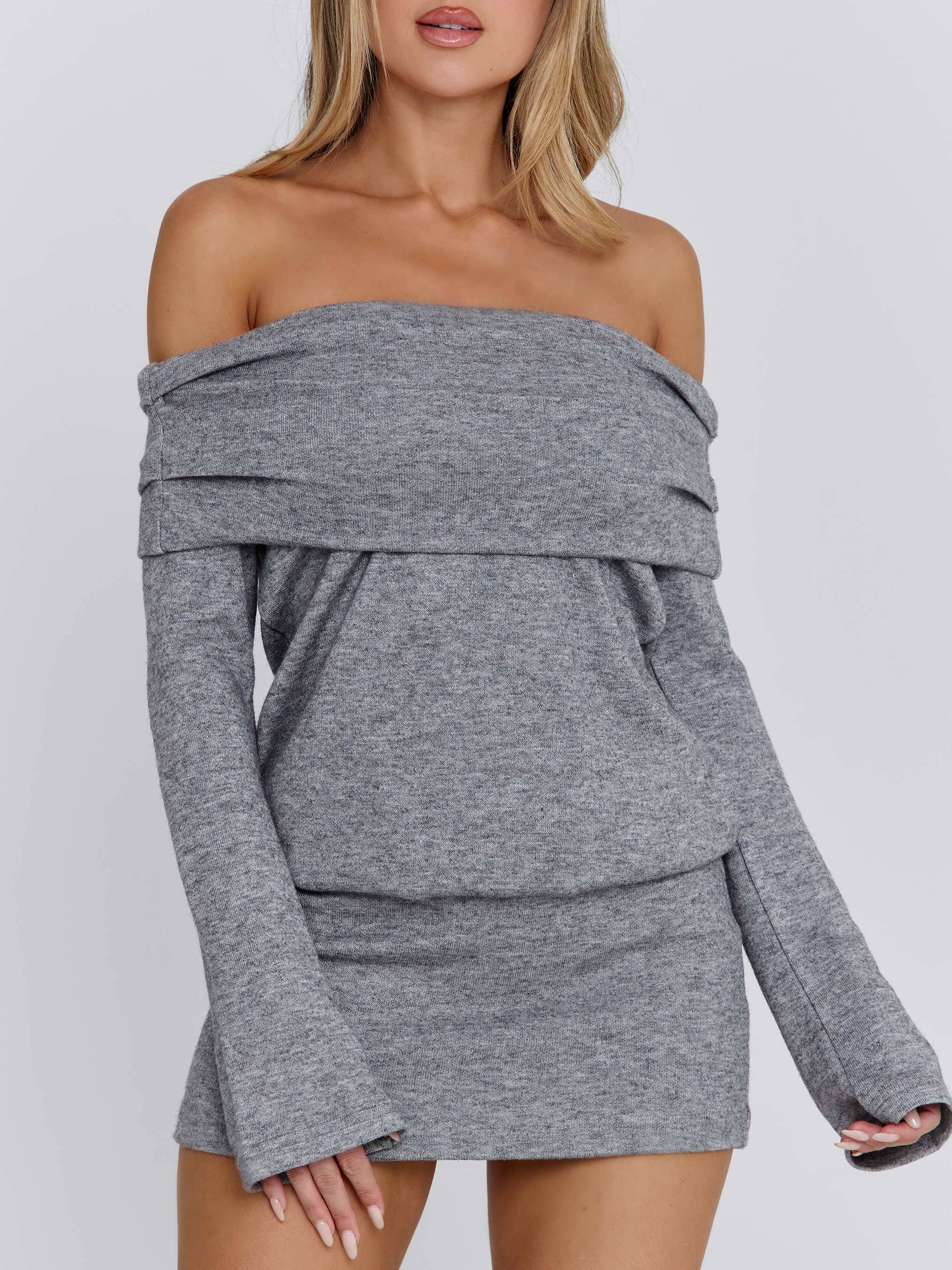 KYOLA MINI DRESS GREY