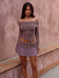 LUCI MINI SKIRT TAUPE