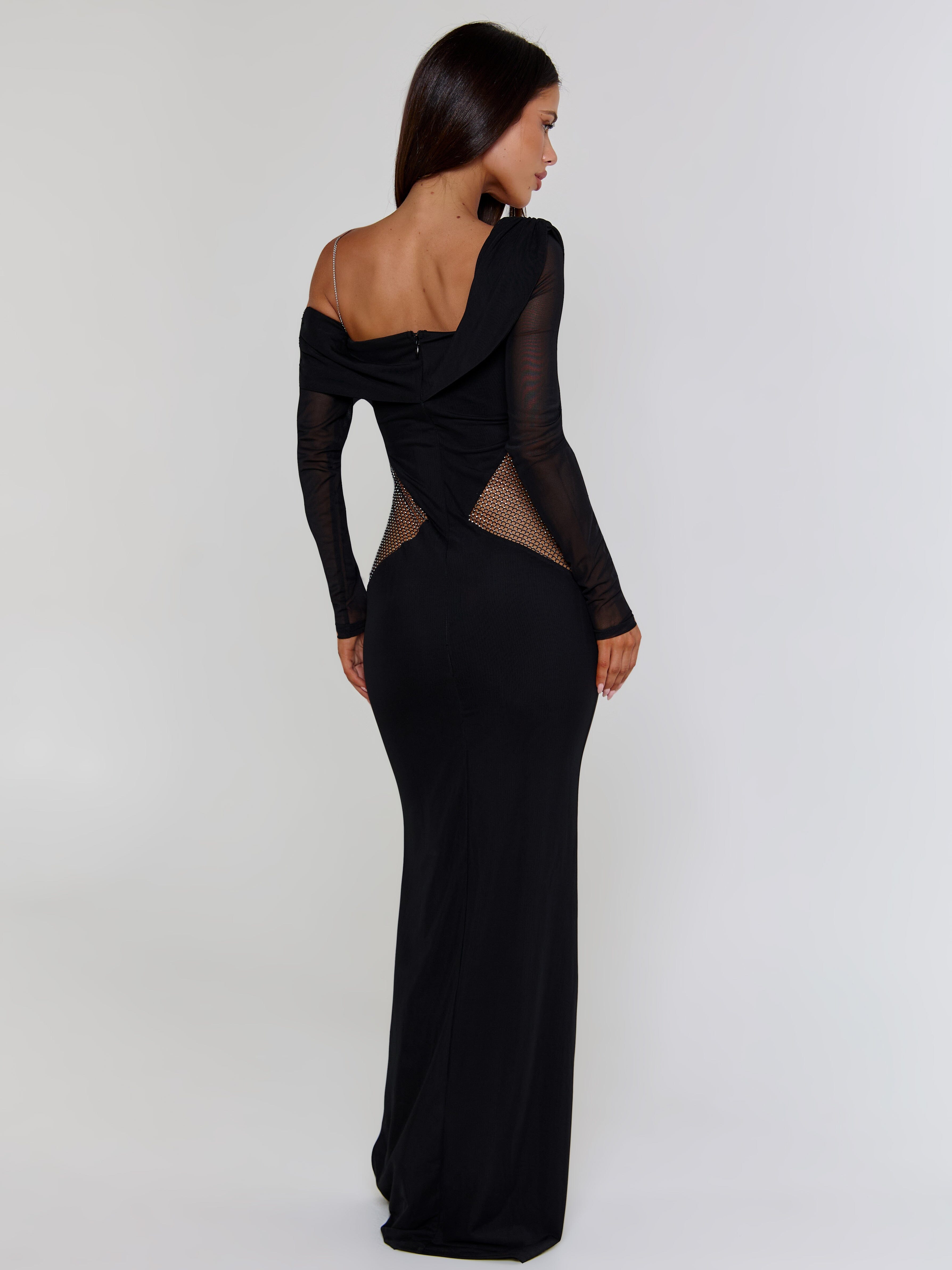 LUMINA MAXI DRESS BLACK