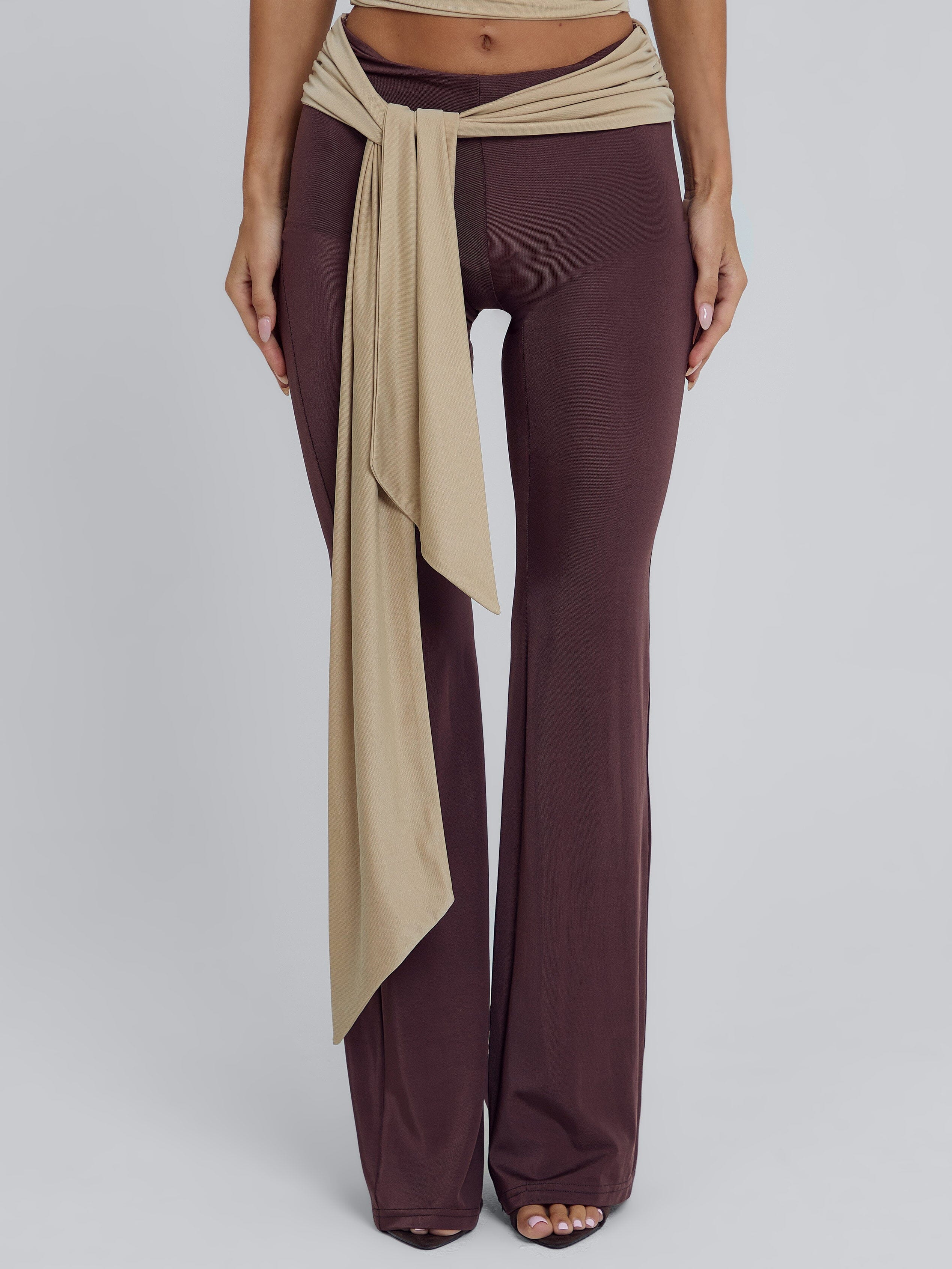 MINNA PANT BROWN TAN