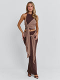 NERINA TOP CHOCOLATE