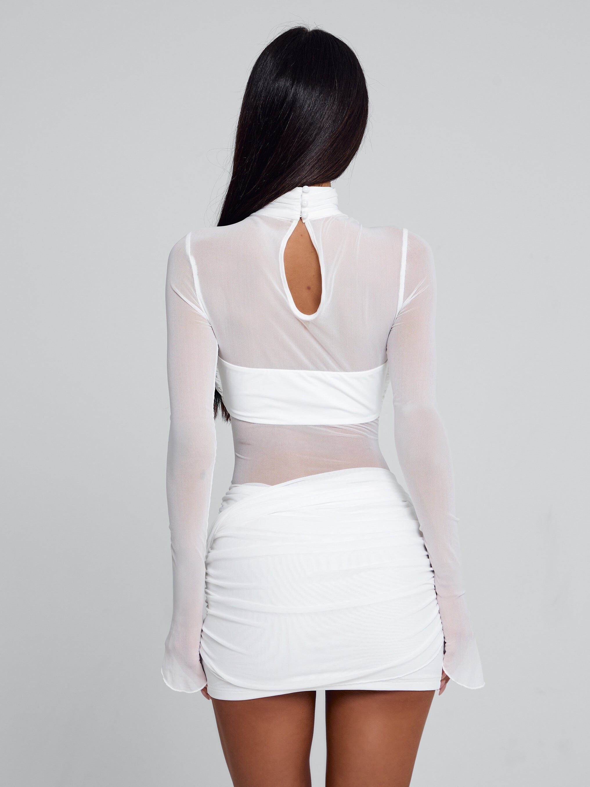 OLYRA MINI DRESS WHITE