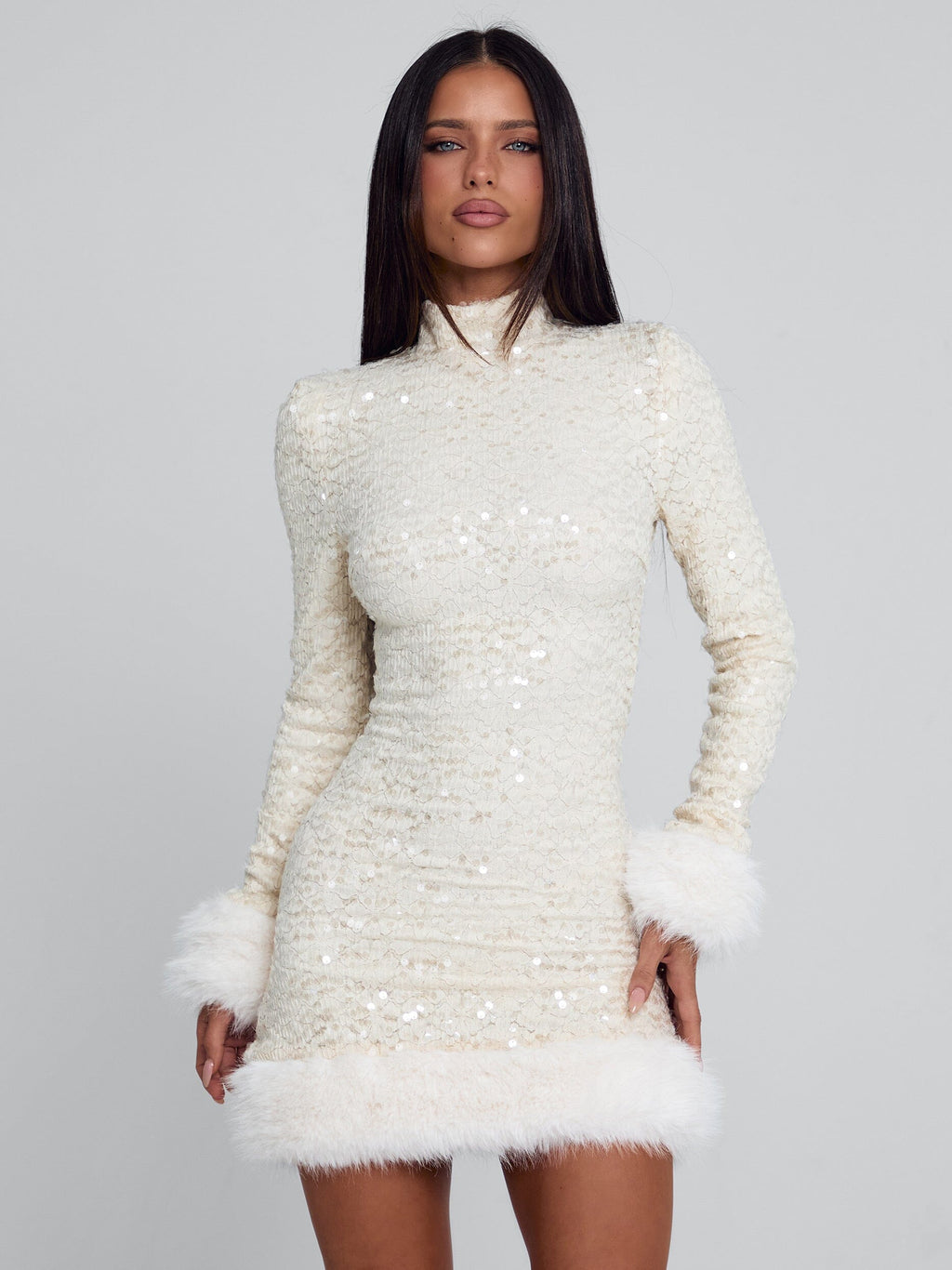 OMEYA MINI DRESS WHITE
