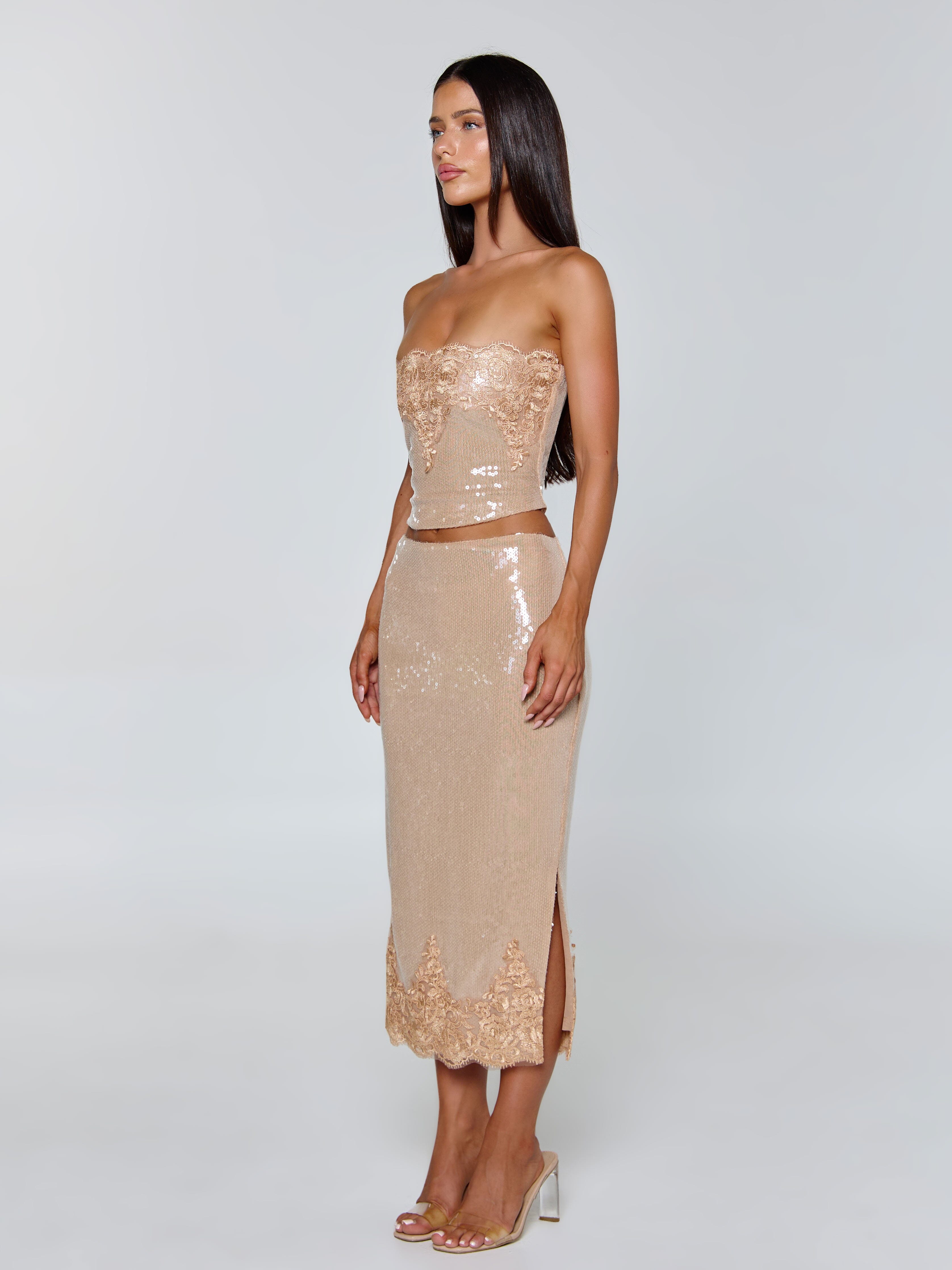 SAELA TOP BEIGE